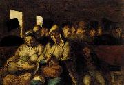 Honore  Daumier The Third-class Carriage Spain oil painting artist
